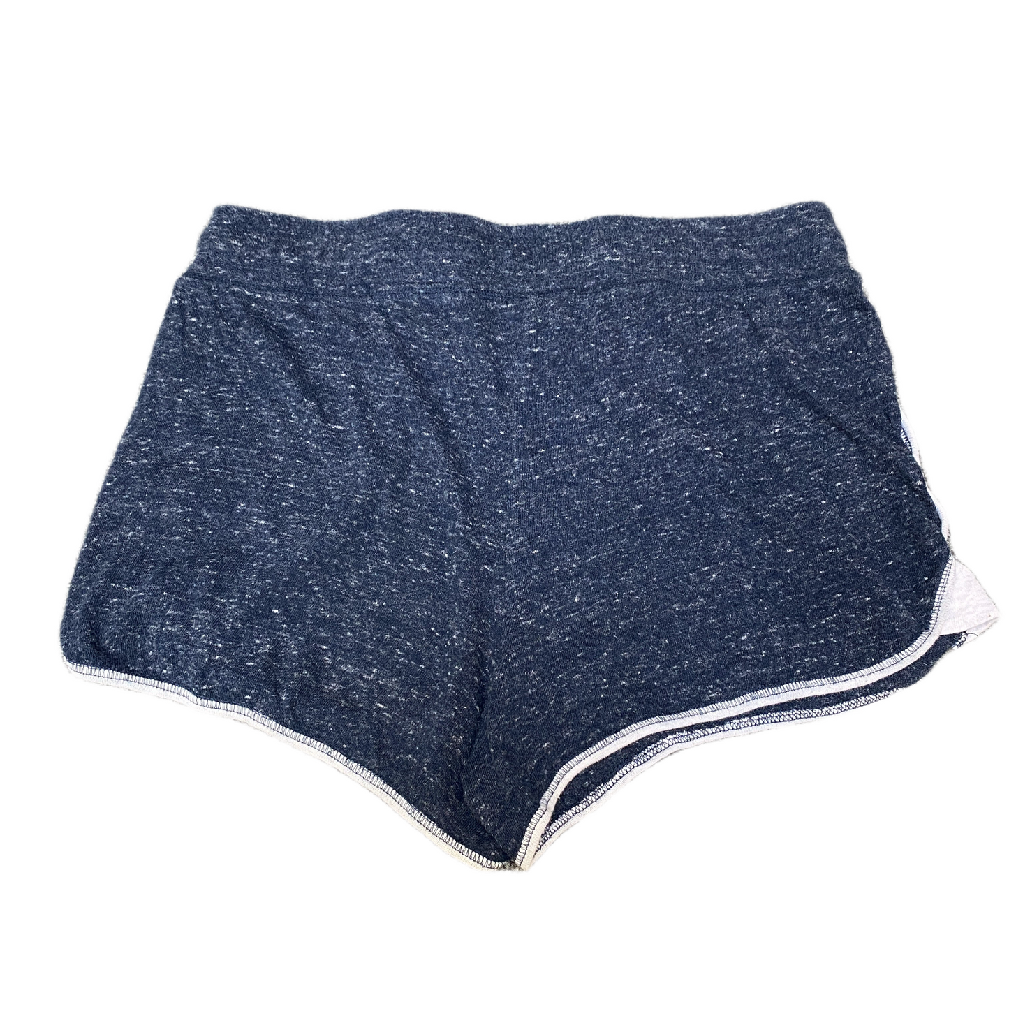 Running Sprinter Shorts Womens L 33" Waist Blue Gym Workout Athletic Dolphin Hem