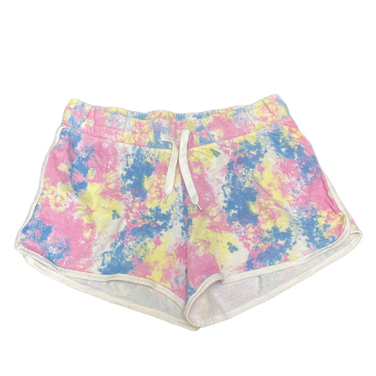 Running Sprinter Shorts Womens M 28" Waist Multi Tie Dye Gym Workout Dolphin Hem