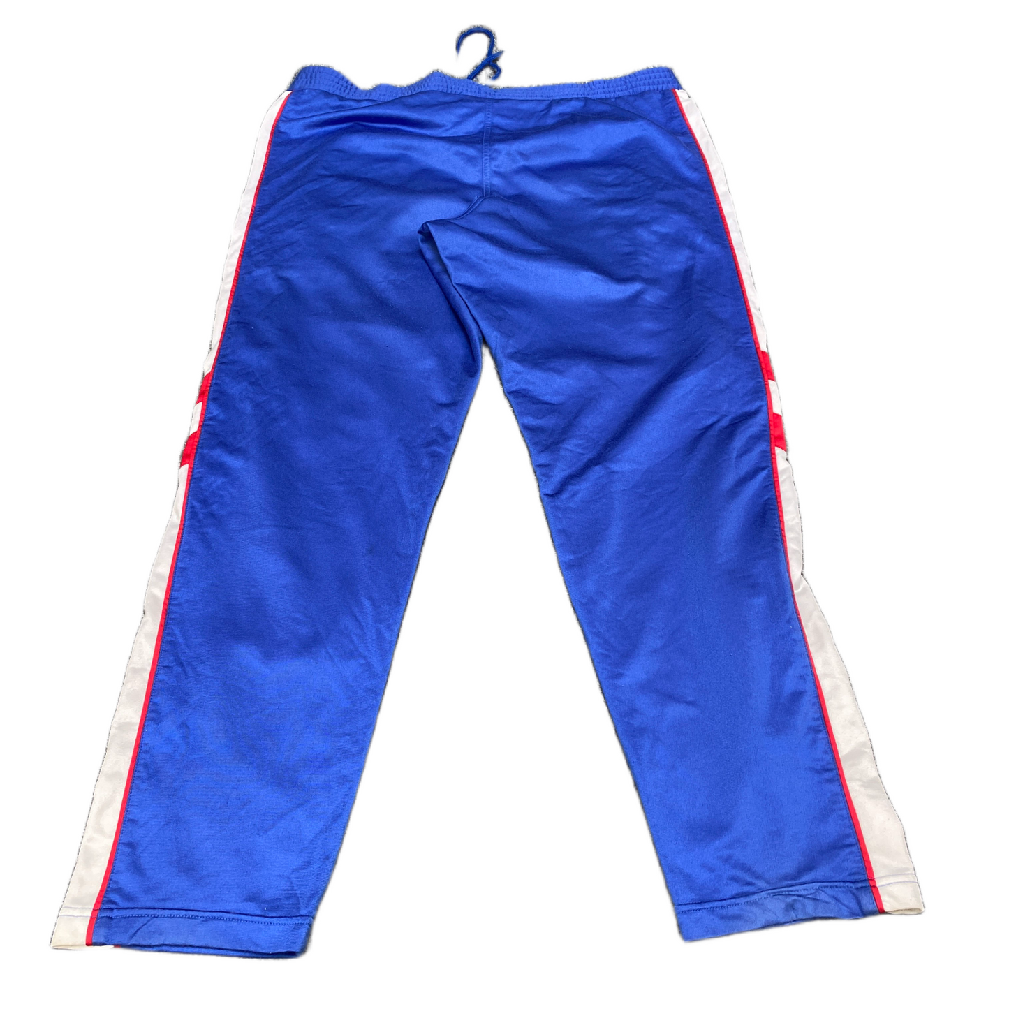 Uhlsport Joggers Fits as Mens 41" Waist Blue White Embroidered Logo Trousers