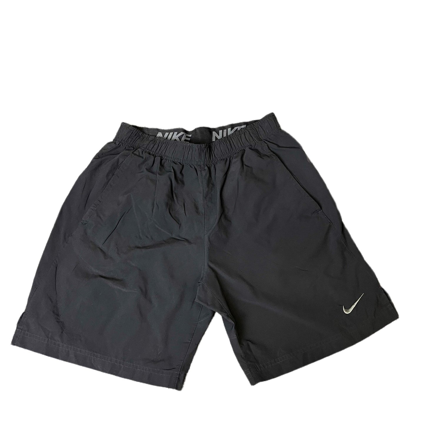 Nike Dri-FIT Athletic Training Shorts Fits as Mens Small 29" Waist Black Pull On