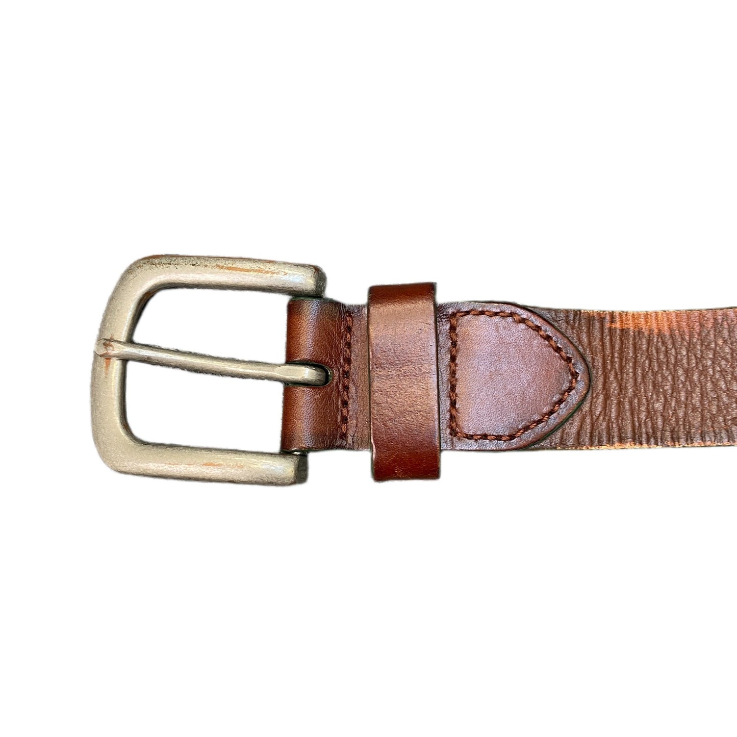 Waist Belt Mens Buffalo Leather Adjustable Stainless Steel Buckle 36.5 inches