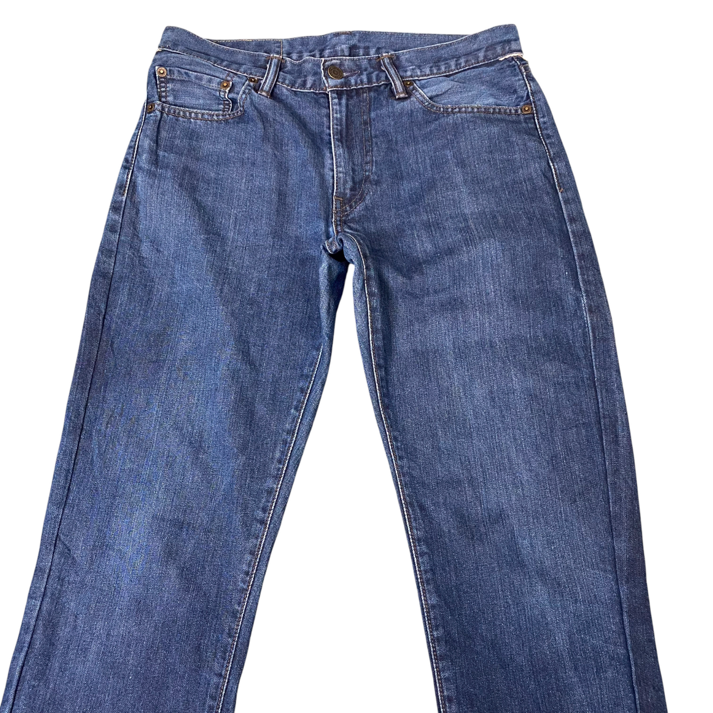 Levi's Jeans Mens M Blue Denim Red Tab Streetwear Grunge Festival Straight Leg