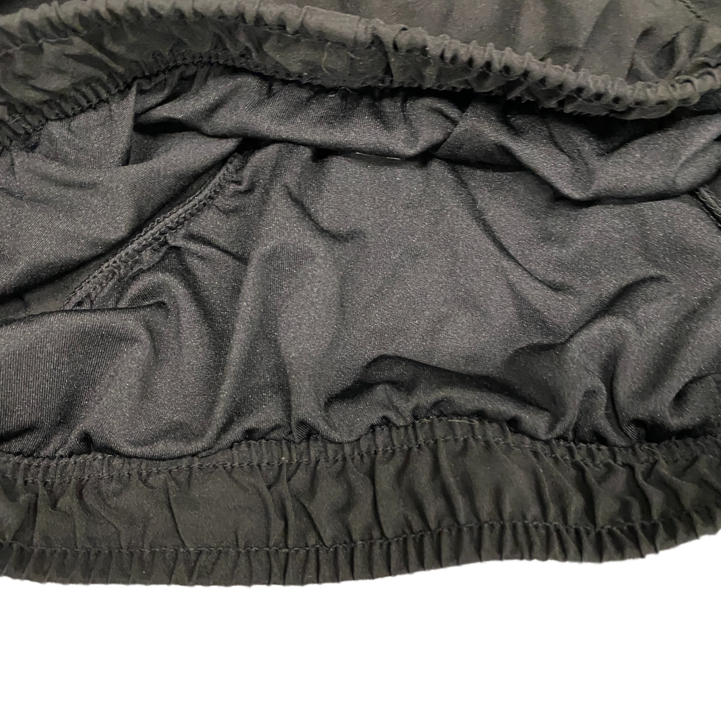 Activewear Shorts Womens Small 25" Waist Black Lined Dolphin Hem Elastic Waist
