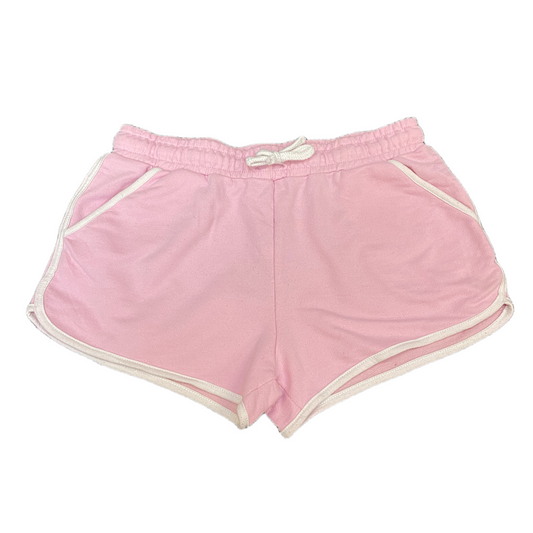 Running Sprinter Shorts Womens M 25" Waist Pink Athletic Gym Workout Dolphin Hem