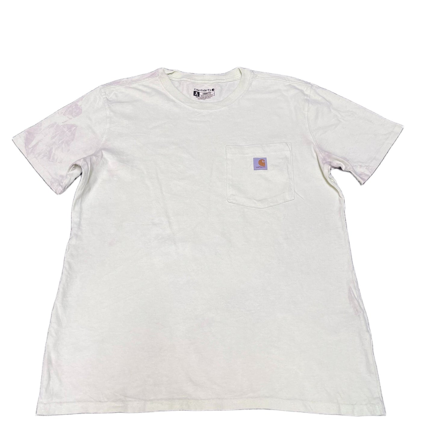 Carhartt Pocket T-Shirt Womens M Sage Green Loose Fit Short Sleeve Summer Tee