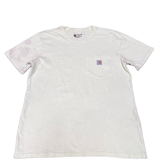Carhartt Pocket T-Shirt Womens M Sage Green Loose Fit Short Sleeve Summer Tee