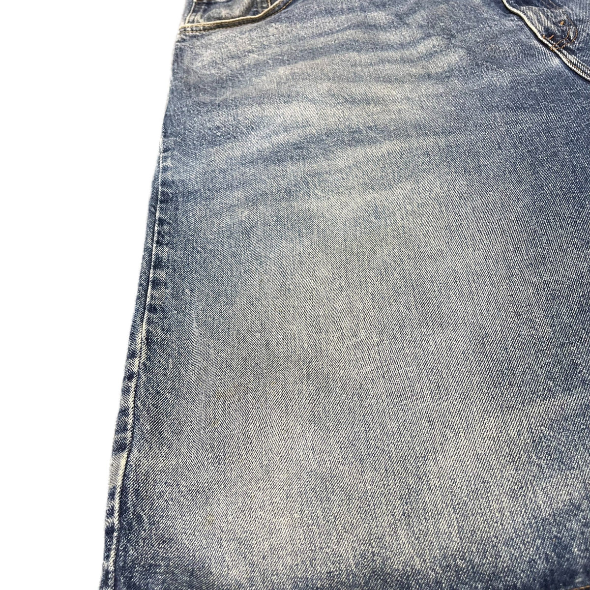 Levi's 569 Jean Shorts Fits as Mens XL 43" Waist Blue Denim Loose Straight Fit