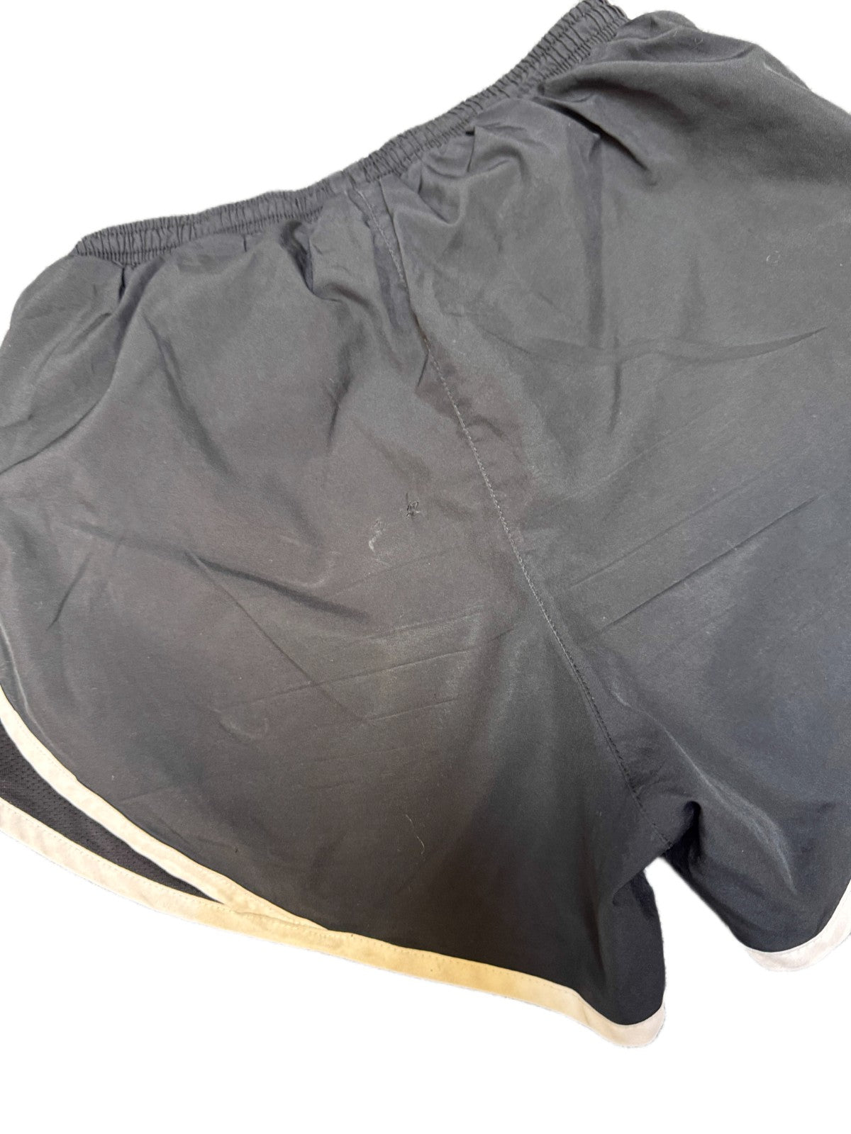 Nike Running Tempo Shorts Womens Small 23" Waist Black Performance Dolphin Hem