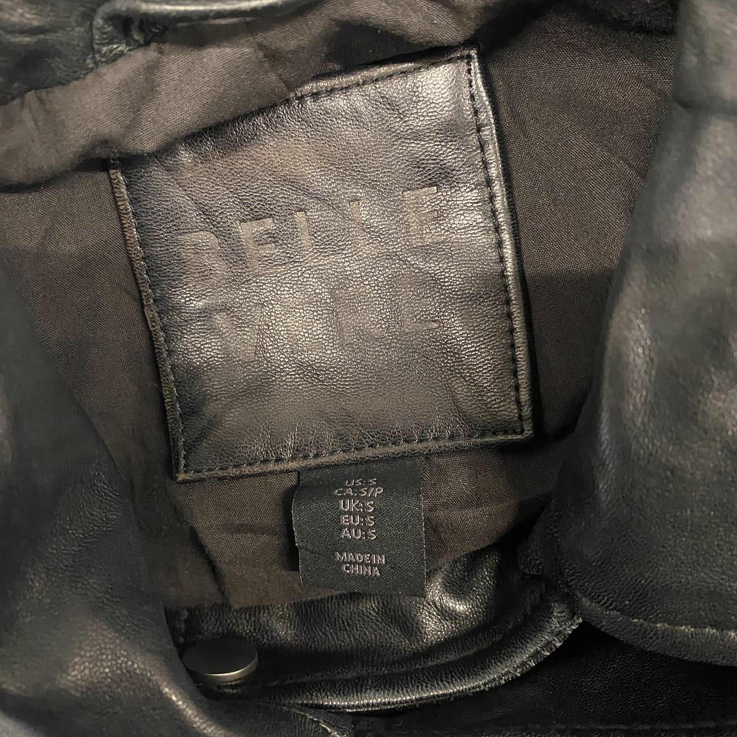 Belle Vere Genuine Leather Moto Jacket Womens S Black Collared Asymmetrical Zip