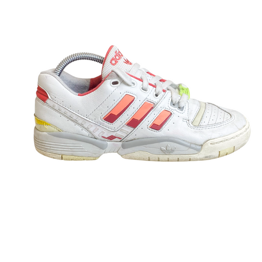 adidas Torsion Comp Tennis Sneakers Men's UK 4.5 White Low Top Comfort Lace Up