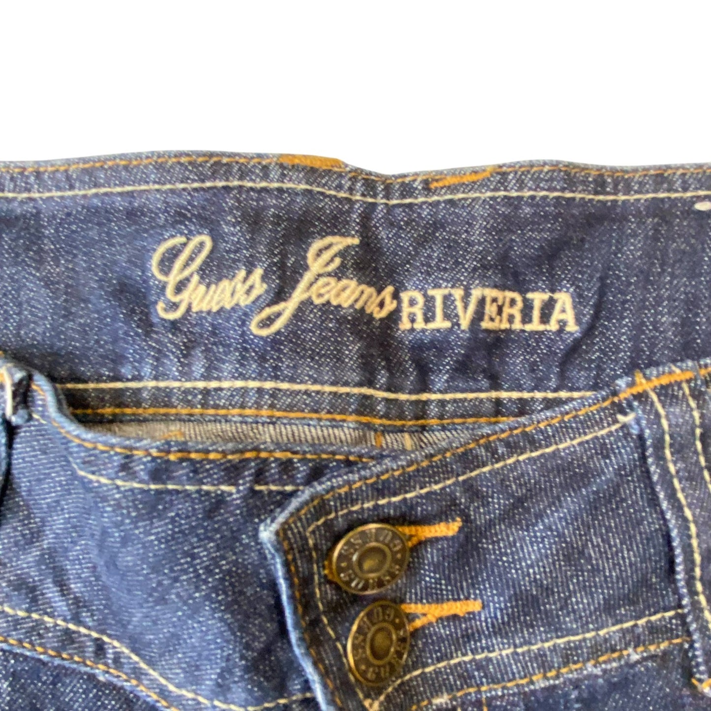 Riveria Jeans Womens Large W30 L31 Blue Flat Front Pocket Medium Wash Comfort