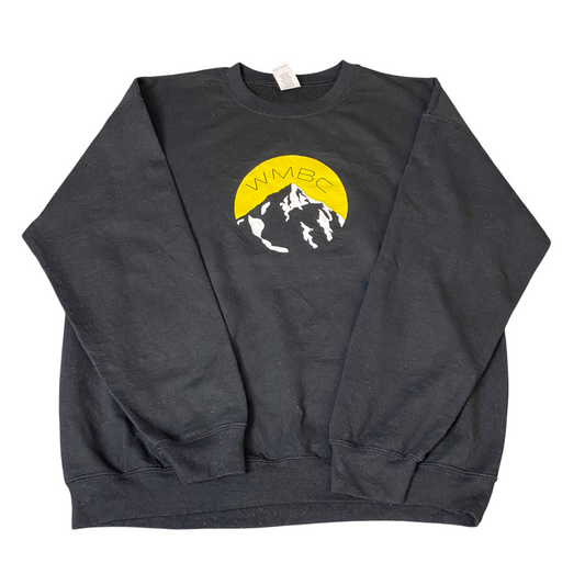 Gildan Sweatshirt Mens L Black Heavy Blend Fleece Lined WMBC Graphic Oversized
