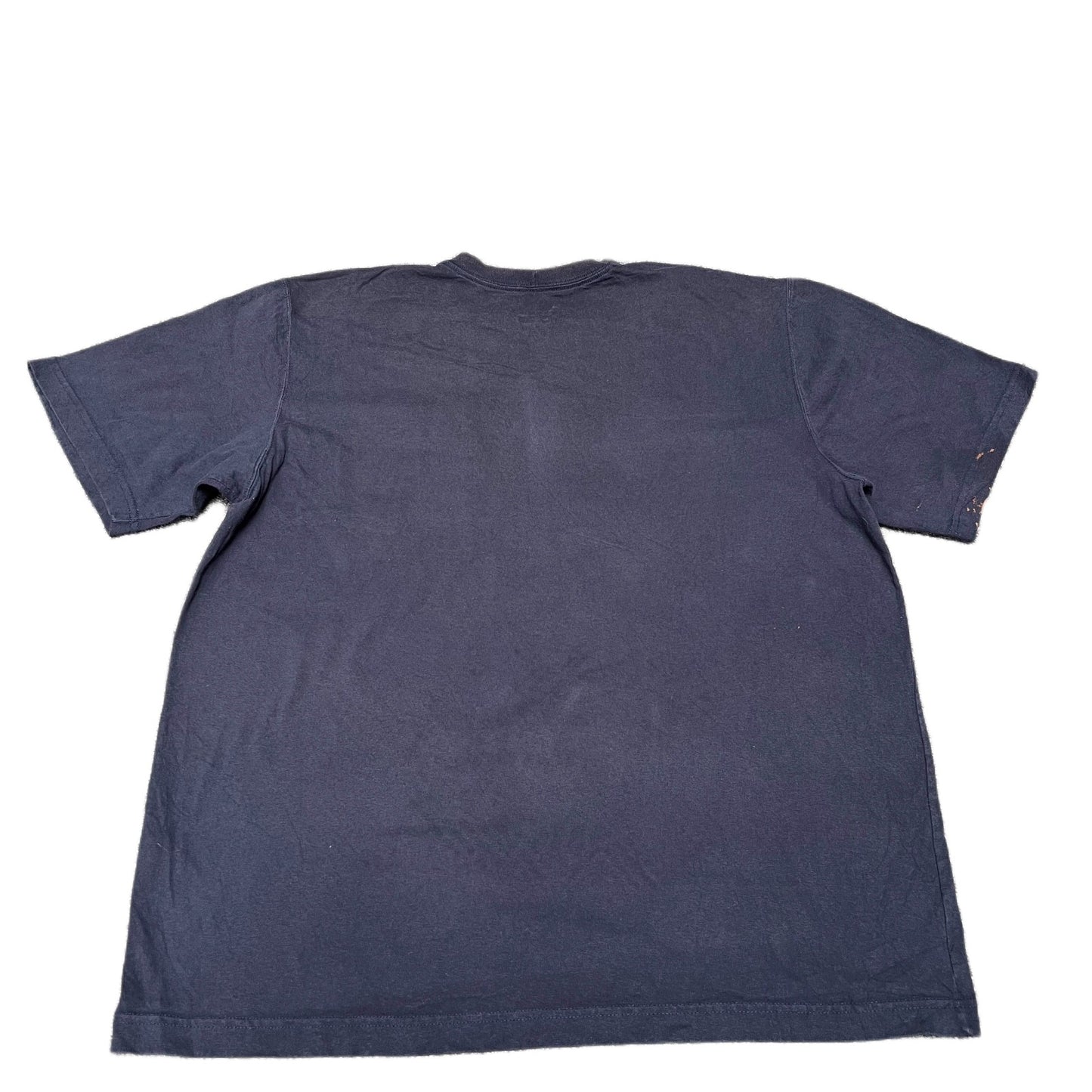 Carhartt Pocket T-Shirt Mens L Navy Blue Original Fit Short Sleeve Workwear Tee