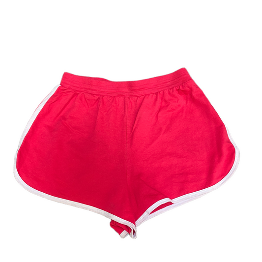 Running Sprinter Shorts Womens M 25" Waist Pink Athletic Gym Workout Dolphin Hem