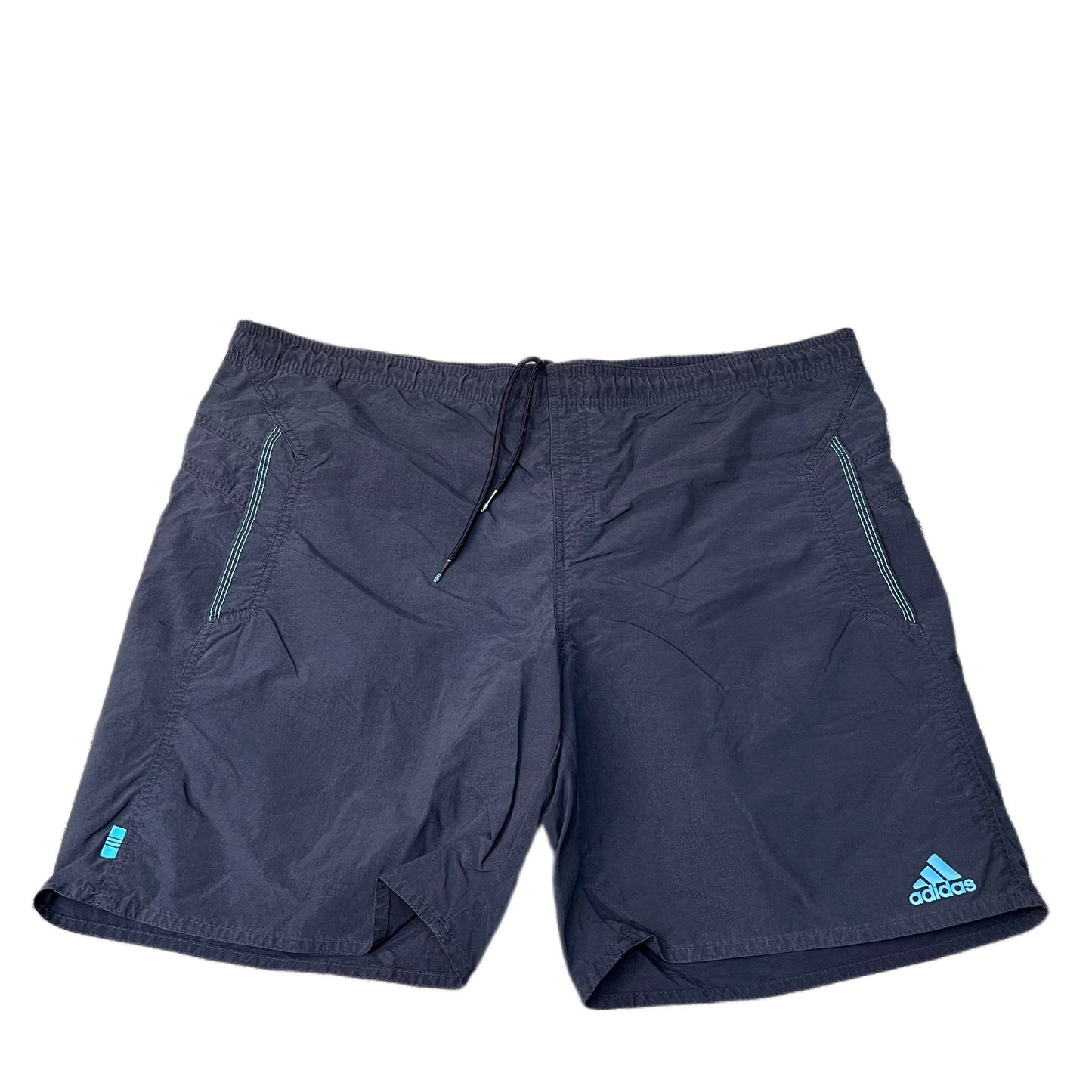 Adidas Swim Trunks Board Shorts Mens XL 41" Waist Dark Navy Lined Drawstring