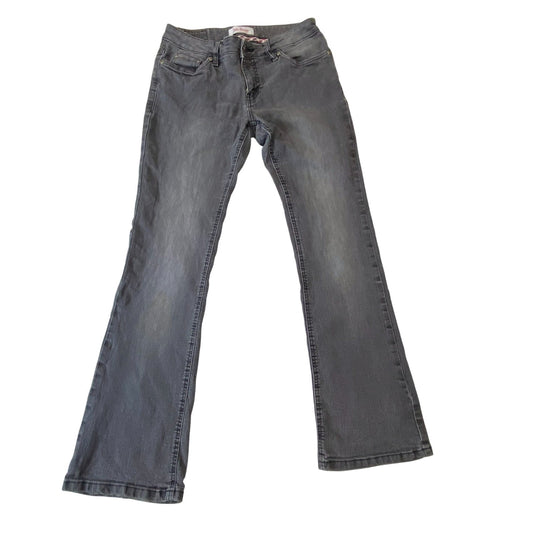 John Baner Jeans Womens Large W30 L29 Grey Denim Bootcut Flat Front Outdoor