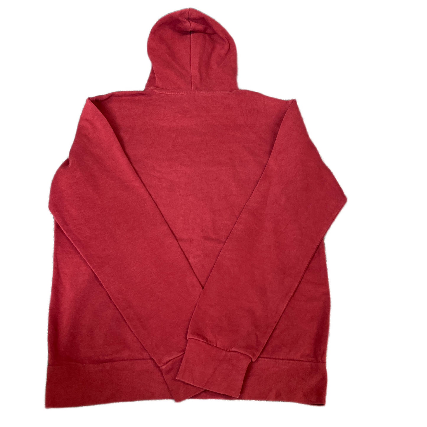 Adidas Hoodie Womens Medium Red Embroidered Logo Long Sleeve Pullover Drawstring