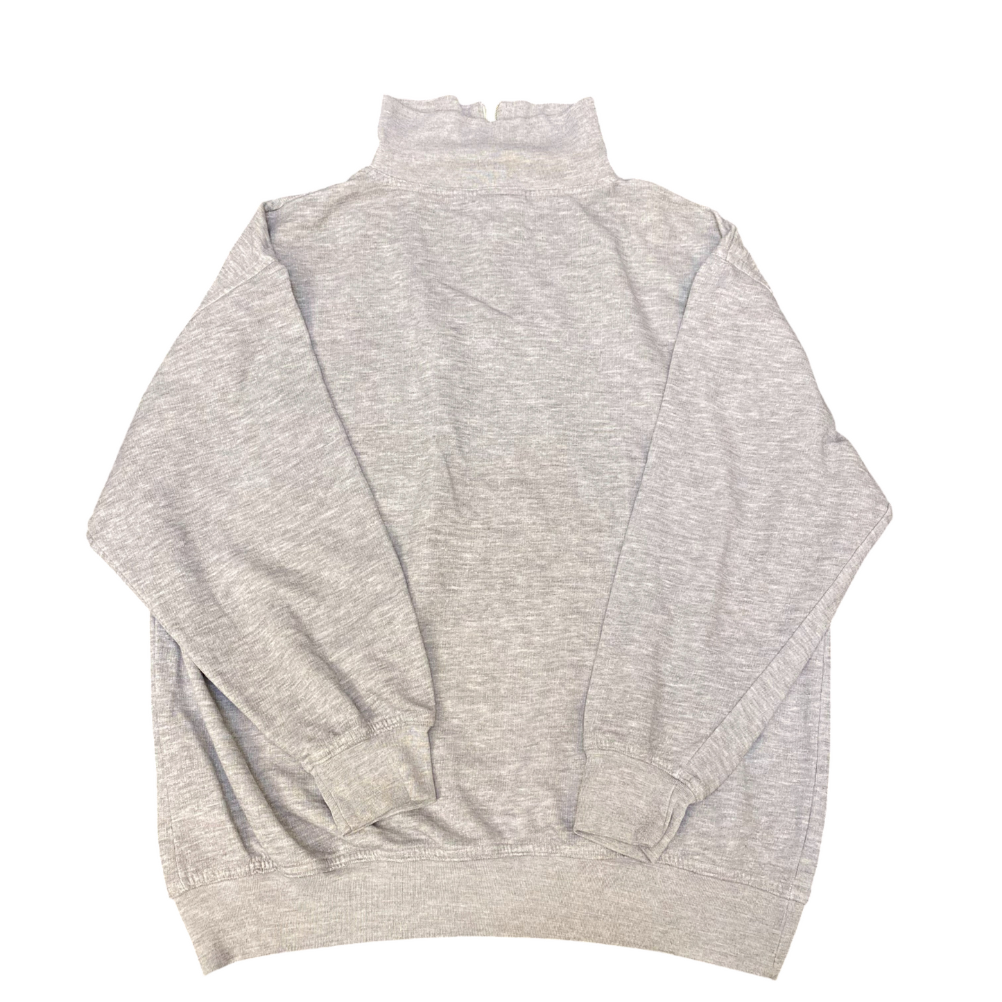 Ludwig Book Jumper Womens Large Grey Classic Fit Chest Pocket 1/4 Zip Pullover