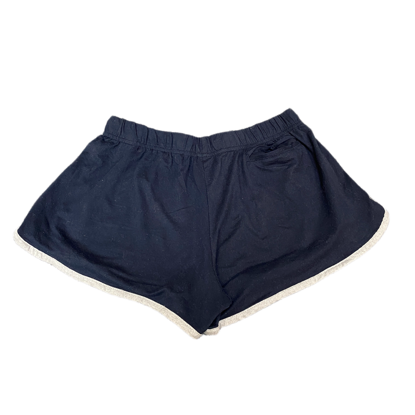 Running Sprinter Shorts Womens S 25" Waist Navy Athletic Workout Gym Dolphin Hem