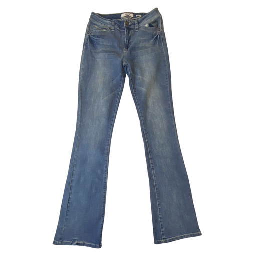 Wanna Betta Butt Jeans Womens Medium W27 L32 Blue Denim Bootcut Mid Rise