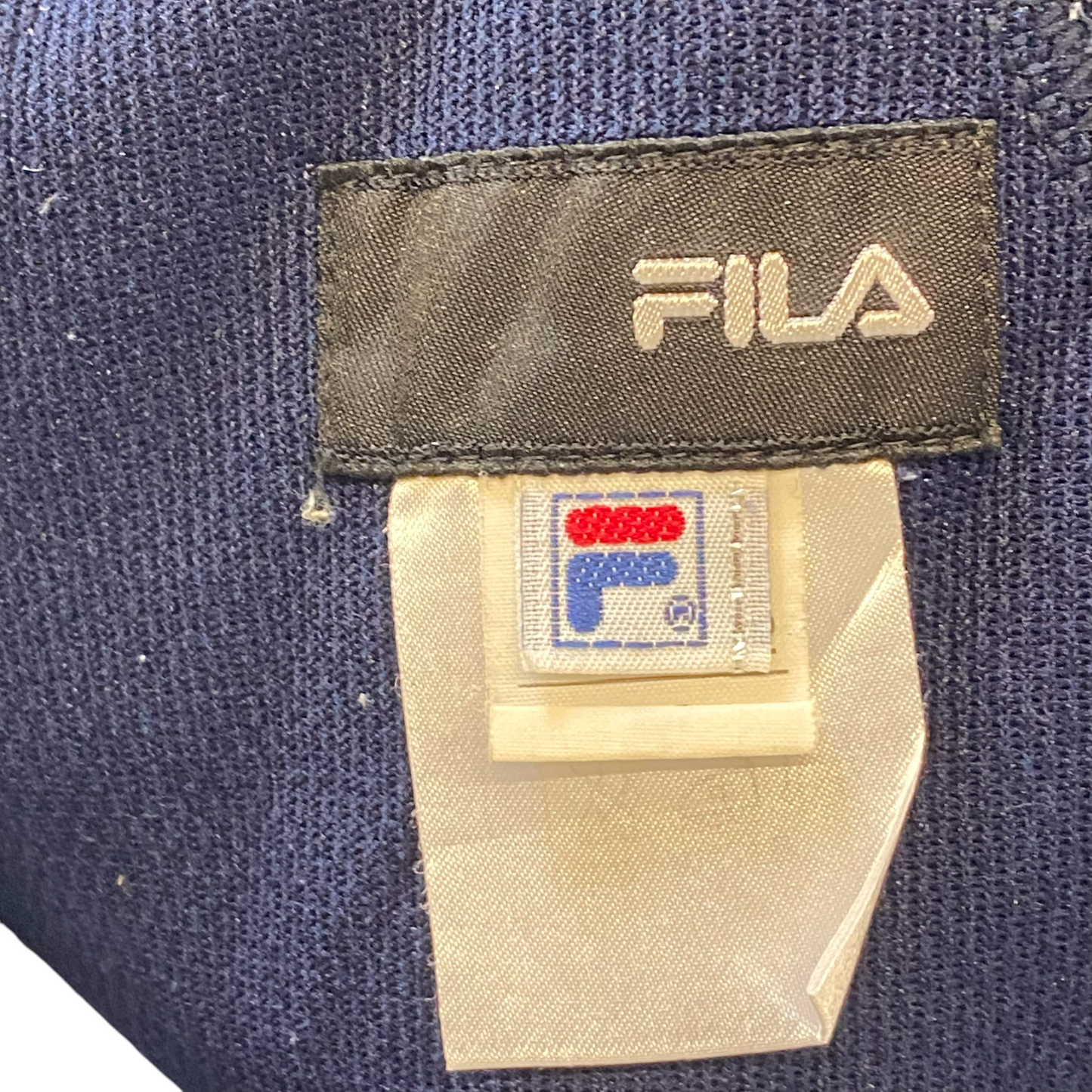FILA Shorts Mens 32W Blue Spellout Logo Elastic Waist Drawstring Athletic Fit