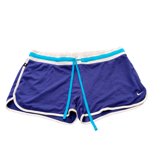 Nike Sprinter Running Shorts XL Womens Blue Mesh The Athletic Dept Dolphin Hem