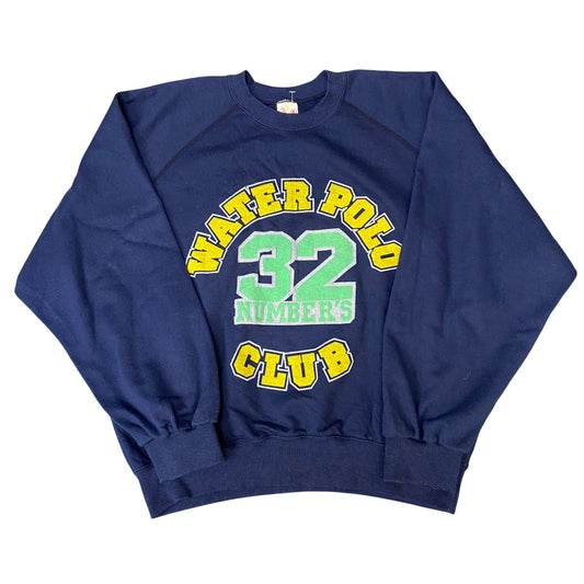 Star System Sweatshirt Womens XL Blue Water Polo Club Graphic Crew Neck Pullover