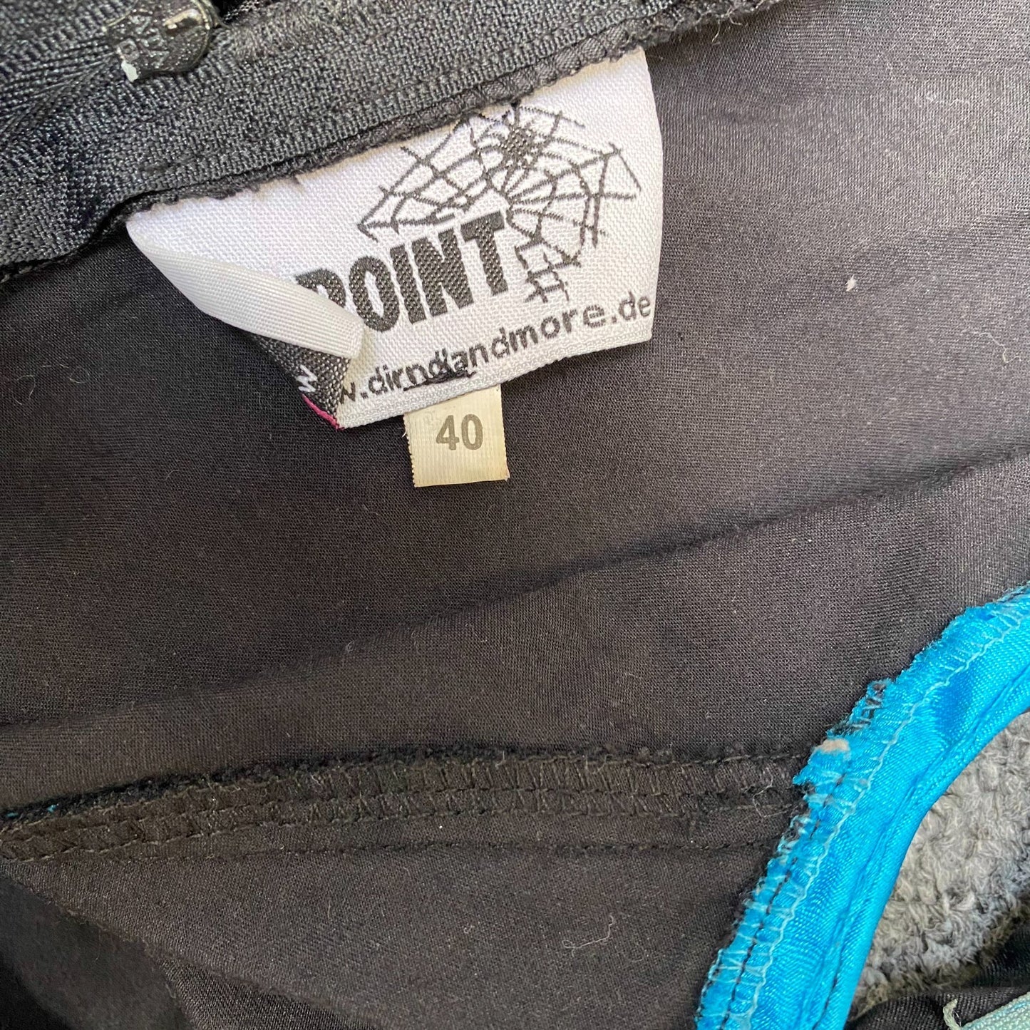 Point Oktoberfest Beer Dress Womens S Black Blue Gingham Square Neck Back Zip