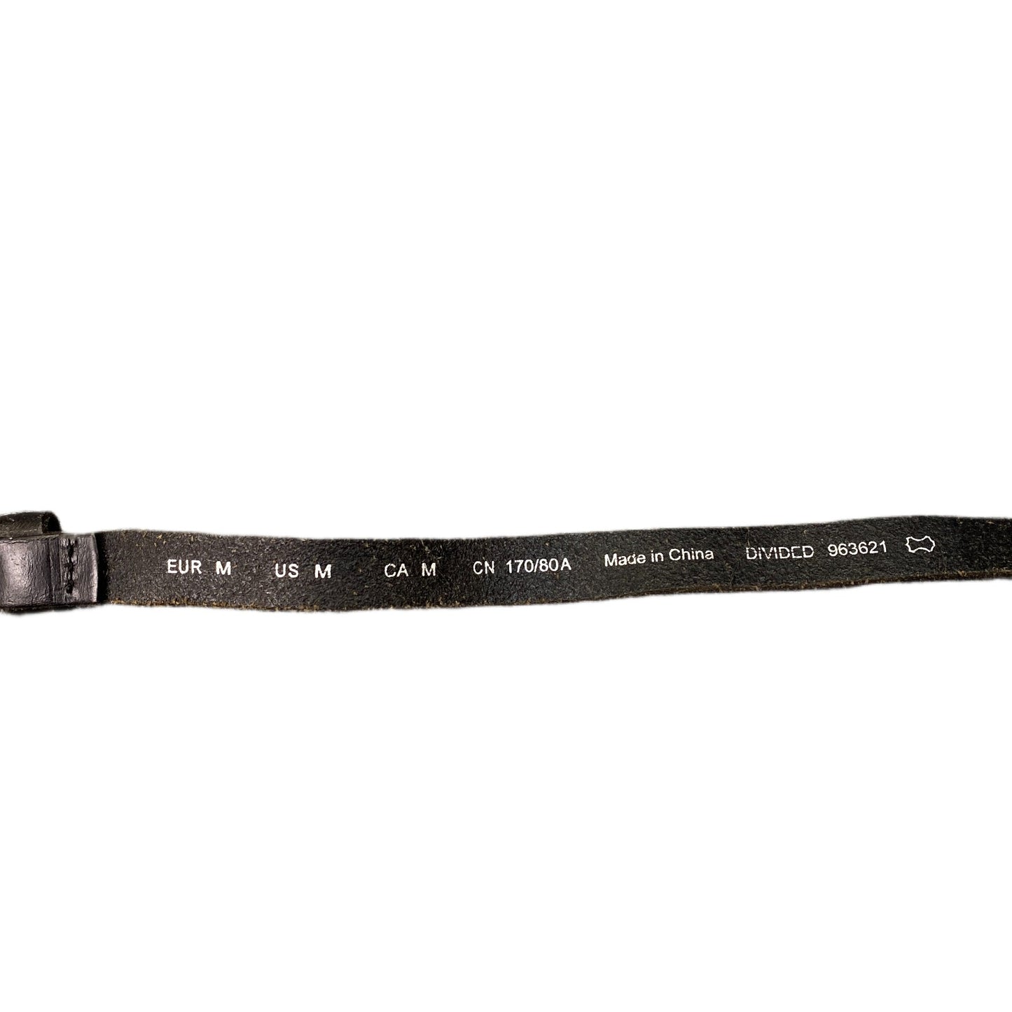 Waist Belt Mens Medium Brown Leather Adjustable Silver Roller Buckle 41.5 Inches
