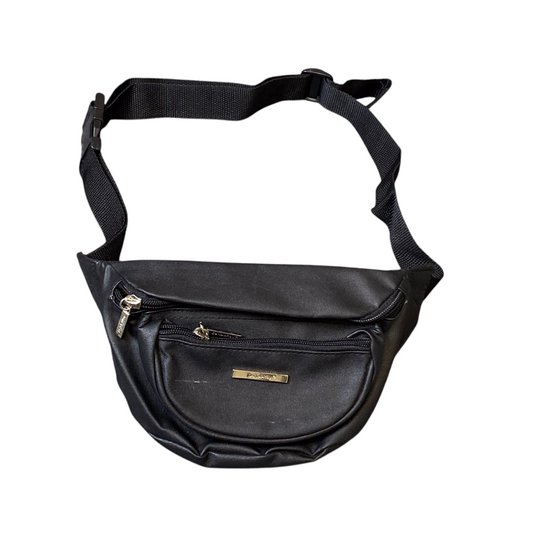Evancary Unisex Outdoor Travel Waist Fanny Pack Bum Bag Black Adjustable Zipper