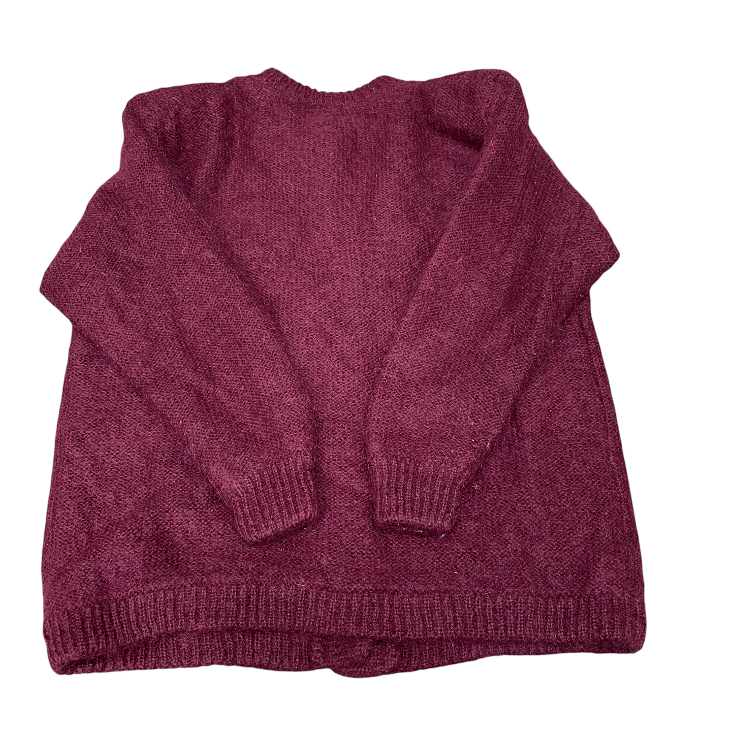 Aller a pieo Elegance Cardiga Jumper Women Large Maroon Long Sleeve Button Front