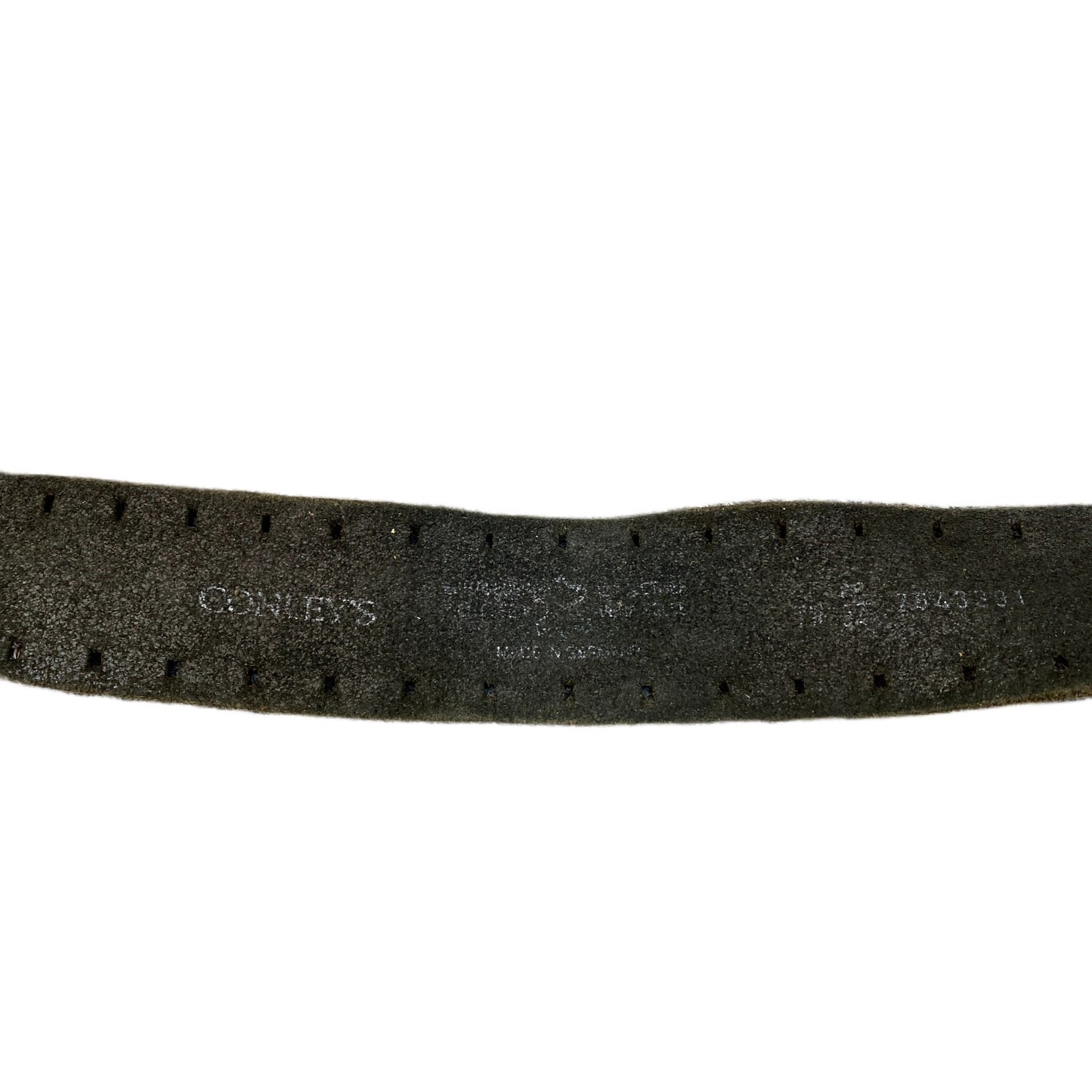 Conley's Waist Belt Mens Brown Leather Adjustable Silver Pin Buckle 37.5 Inches