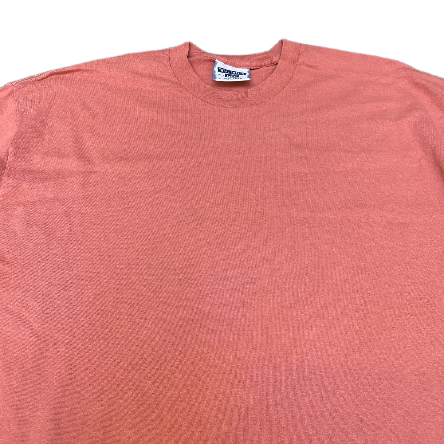Lee T-Shirt Womens XL Pink Stretch Classic Fit Heavyweight Crew Neck Pullover