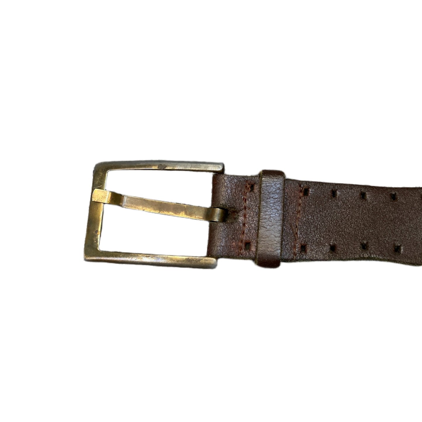 Conley's Waist Belt Mens Brown Leather Adjustable Silver Pin Buckle 37.5 Inches