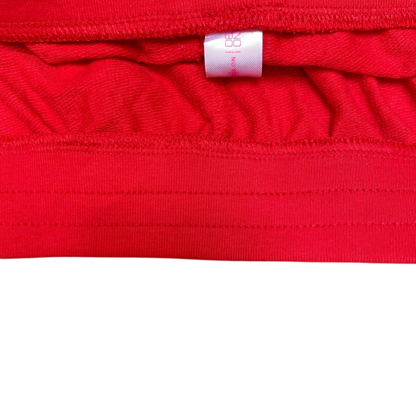 Running Sprinter Shorts Womens L 30" Waist Red Athletic Gym Workout Dolphin Hem