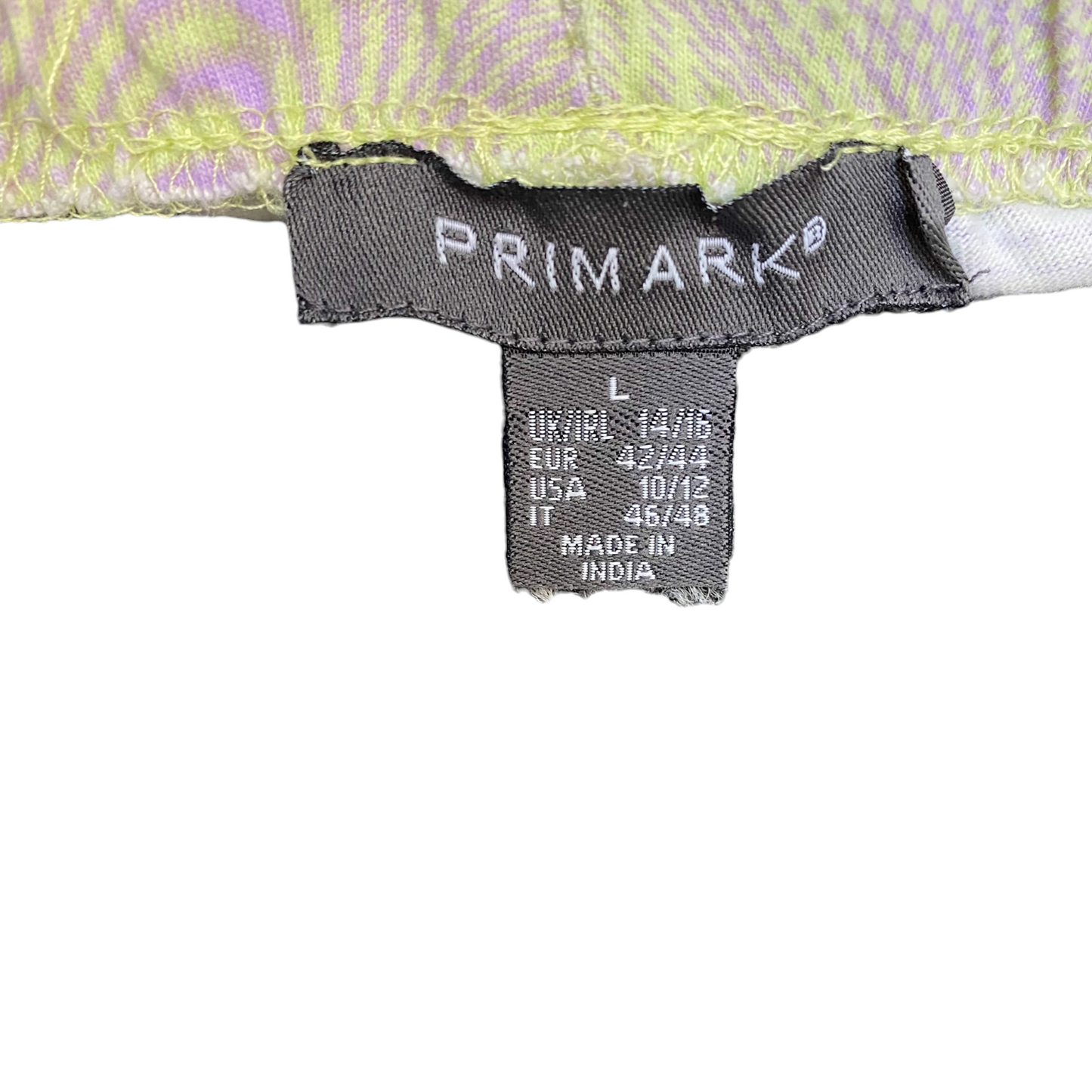 Running Sprinter Shorts Girls Large Purple Green Drawstring Waist Dolphin Hem
