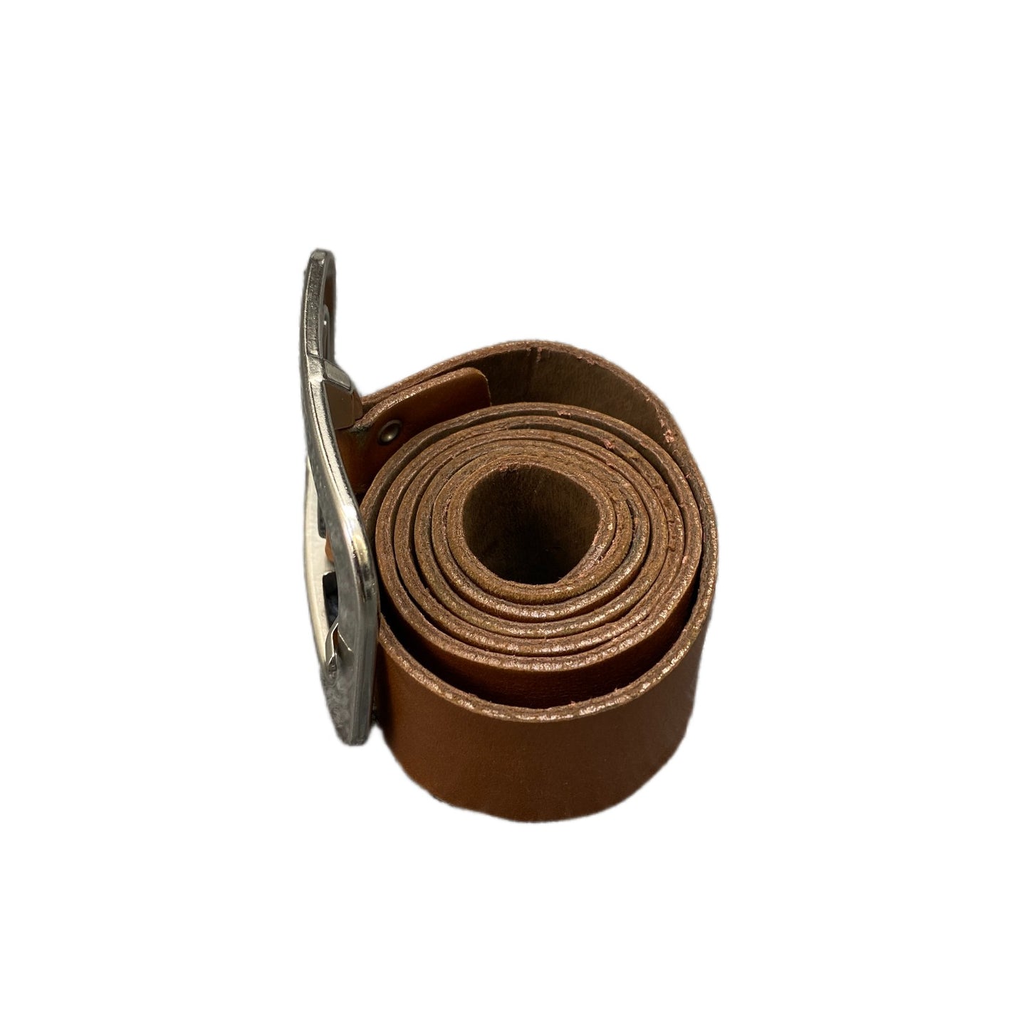 Vanzetti Waist Belt Mens Brown Leather Adjustable Silver Pin Buckle 37.5 Inches