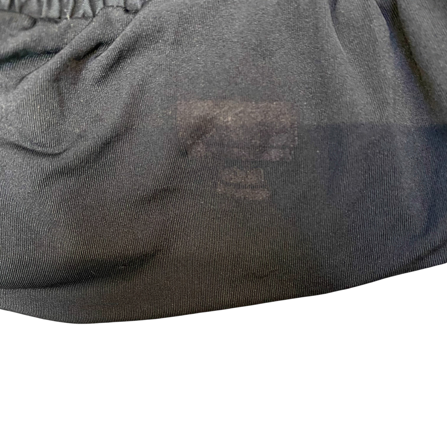 Running Sprinter Shorts Women Medium Black Gym Workout Elastic Waist Dolphin Hem