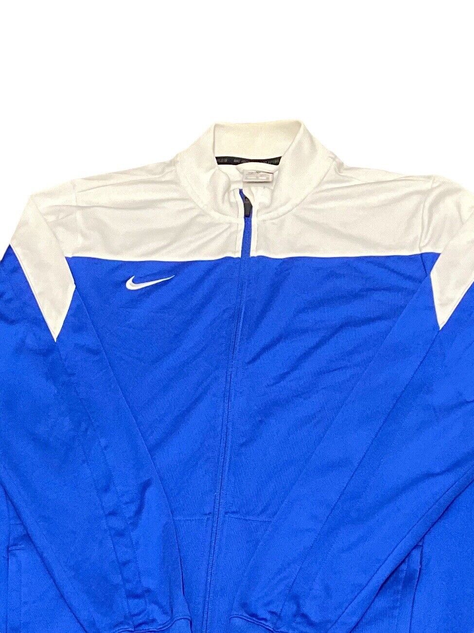 Nike Swoosh Dri-fit Zip Up Track Jacket Blue Women’s XL