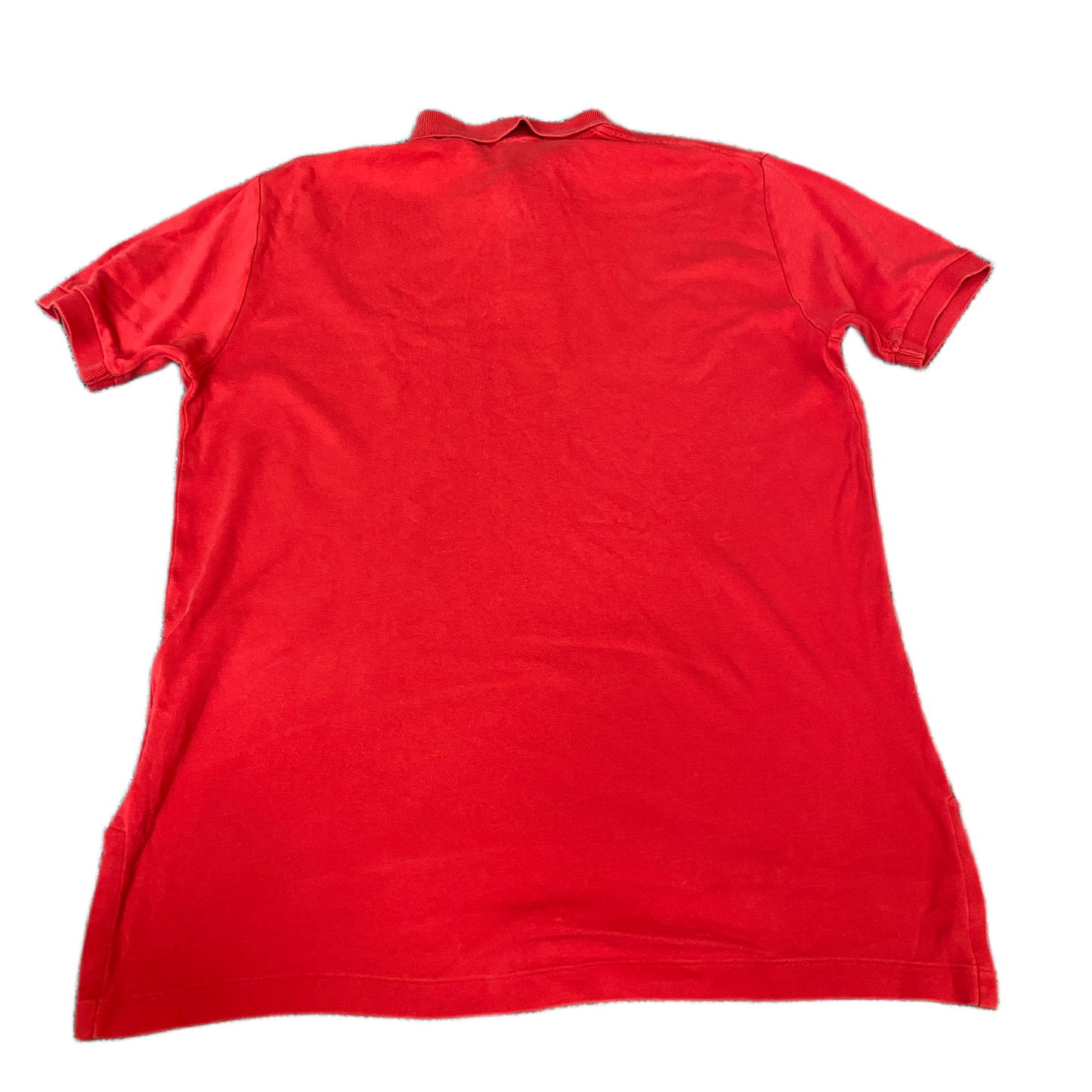 Ralph Lauren Polo Shirt Mens Medium Red Pony Logo Short Sleeve Collared Popover
