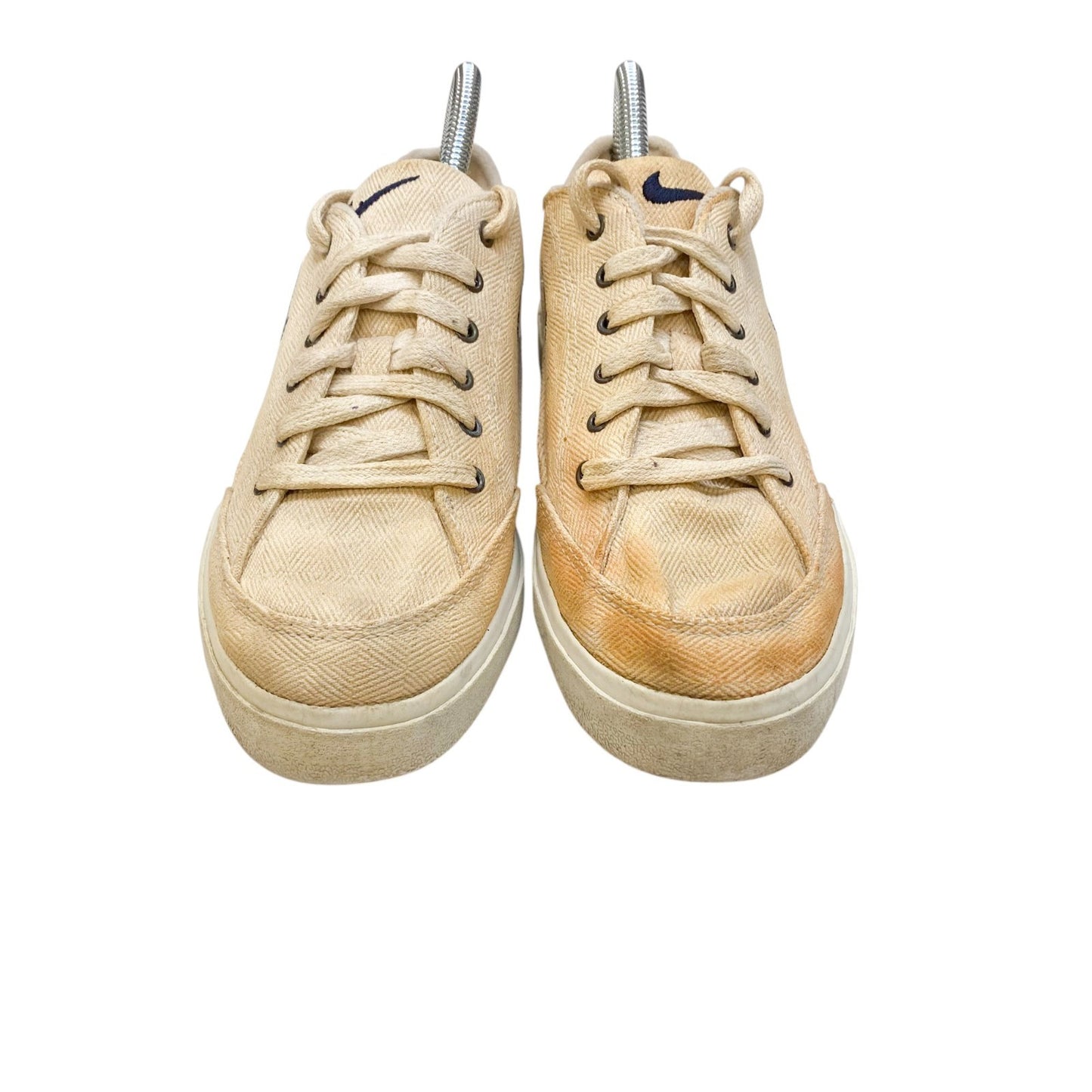 Vintage Nike GTS Skate Sneakers Women's 4.5 Beige Canvas Swoosh Casual Lace Up