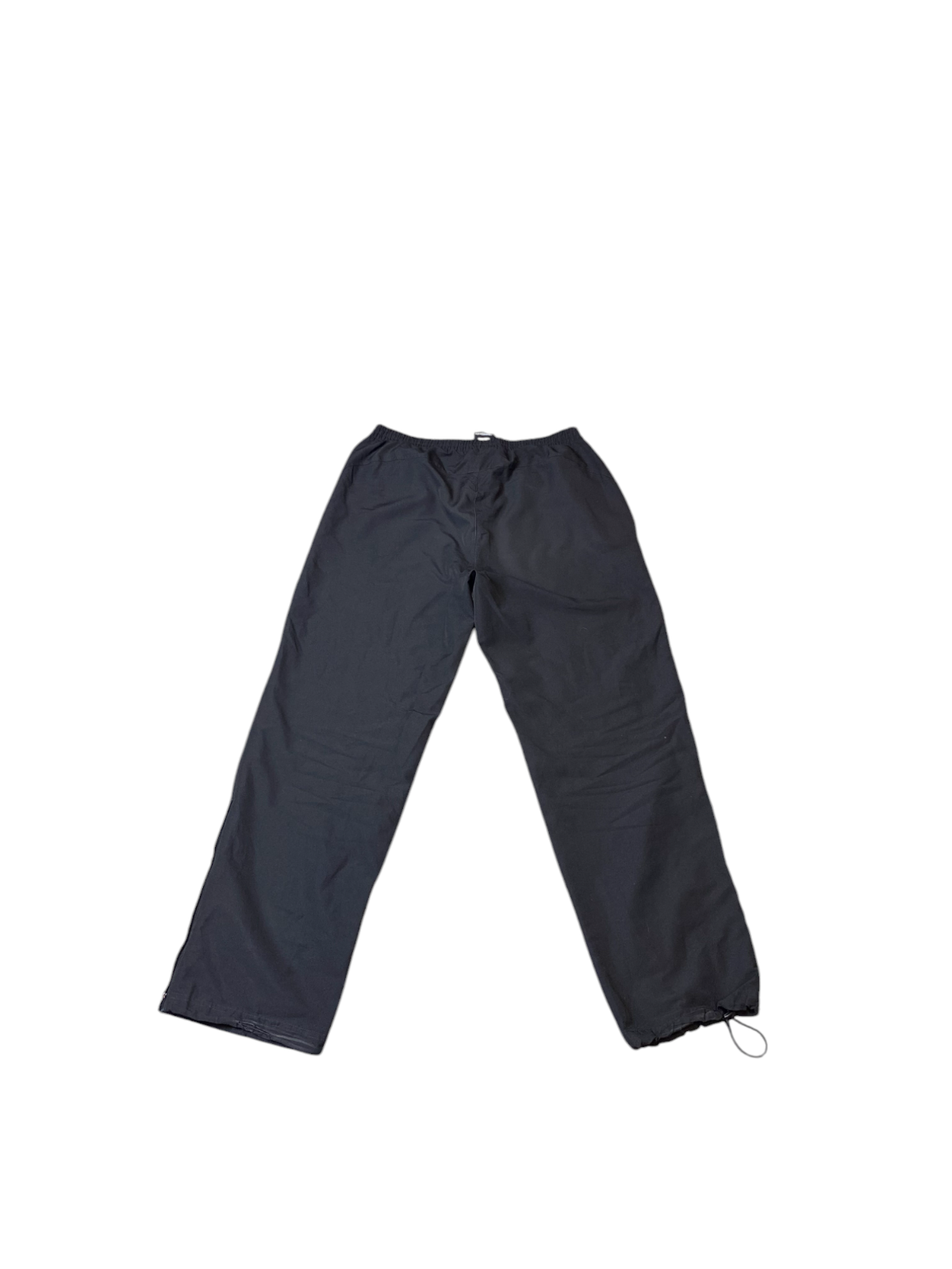 adidas Joggers Mens Large Black 3 Stripes Elastic Waist Straight Leg Sweatpants