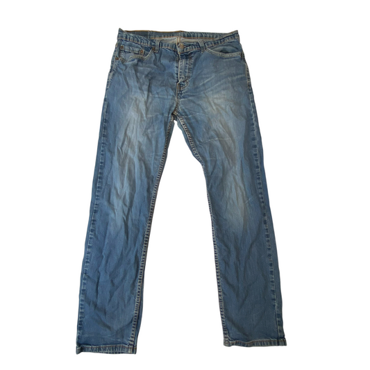 Levi's 502 Jeans Mens Large Blue Denim Regular Fit Straight Leg Pockets Outdoor