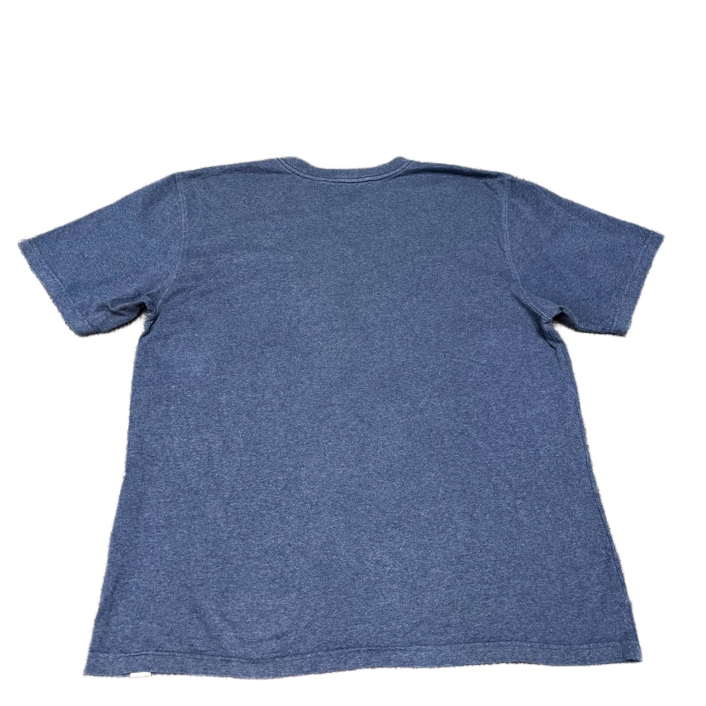 Carhartt T-Shirt Men Large Blue Graphic Logo Relaxed Fit Short Sleeve Summer Tee