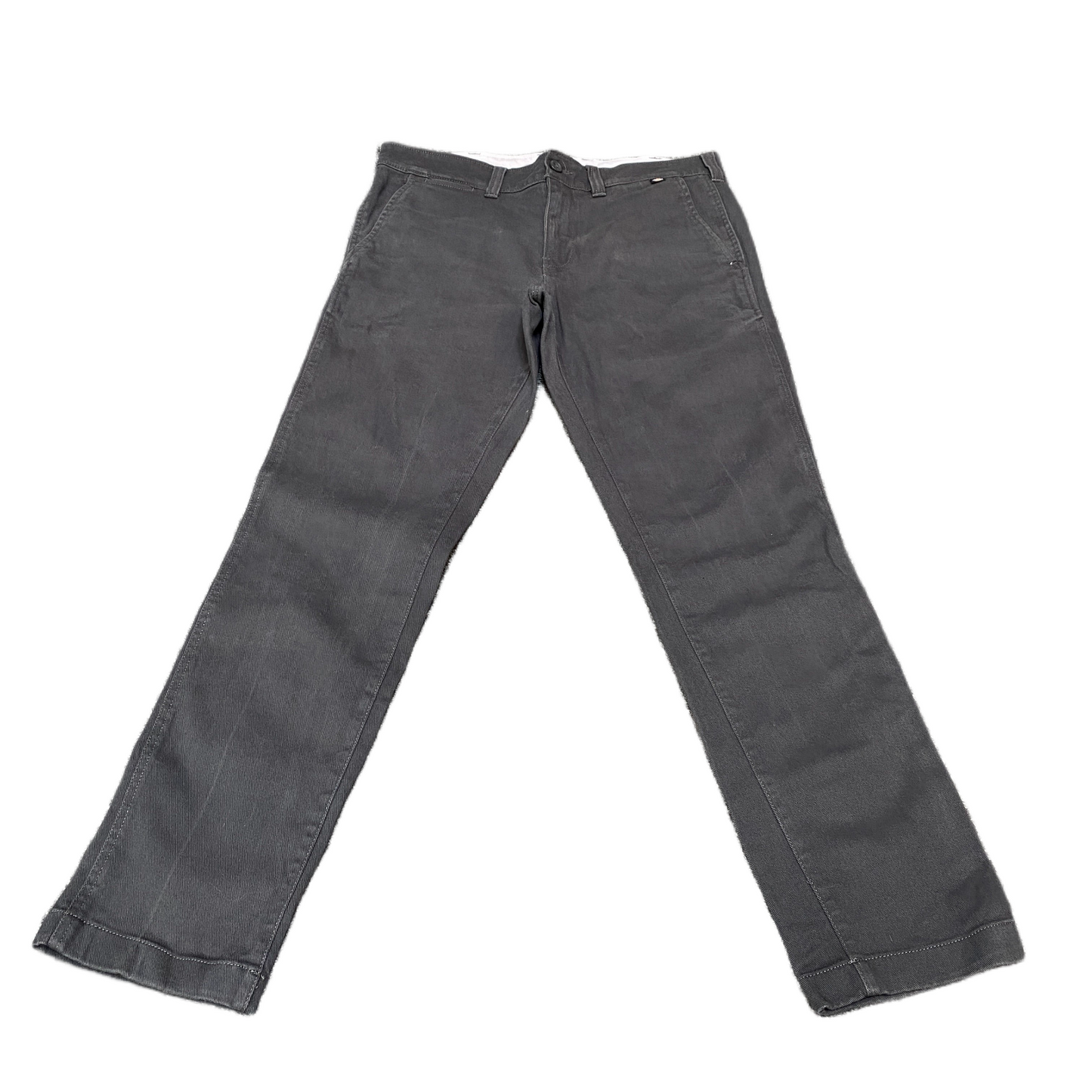 Dickies Chino Pants Fits as Mens 34" Grey 4-Way Stretch Quick Drying Trousers