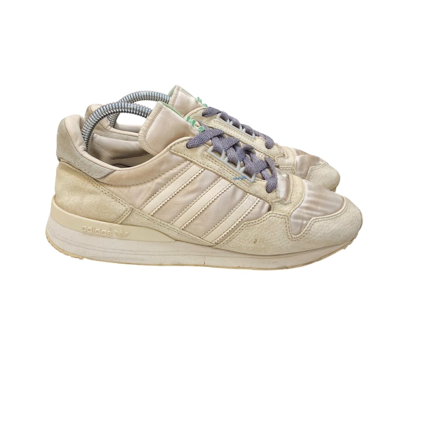 Adidas Originals Zx 500 Weave Trainers Sneakers Men's UK 6 Ivory Suede Leather