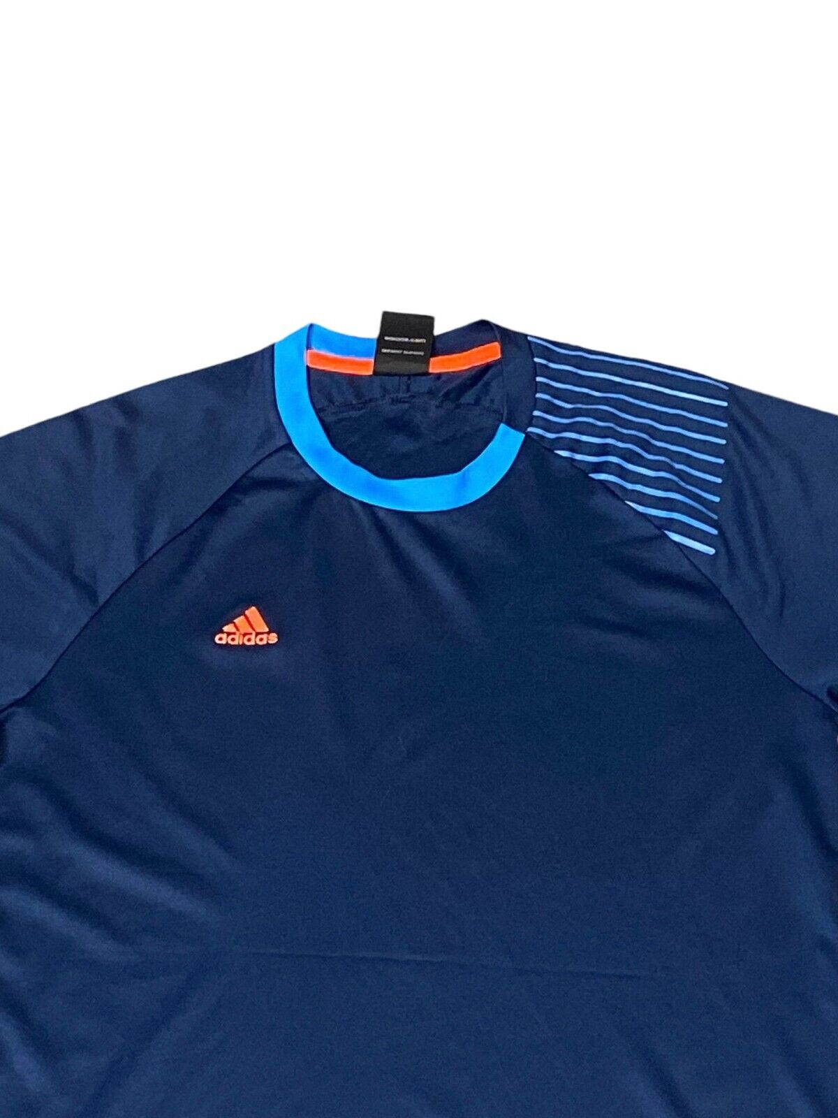 Adidas Activewear T-Shirt Men's Medium Blue Running Classic Crew Neck Pullover