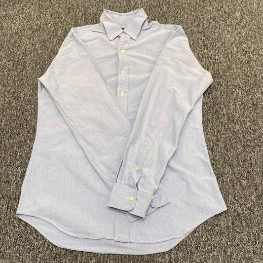 Ralph Lauren Shirt Mens M Blue Slim Fit Casual Long Sleeve Button Down