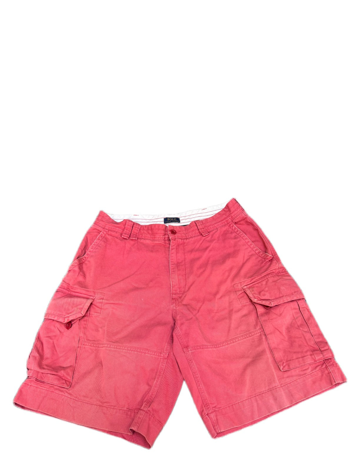 Polo Ralph Lauren Cargo Shorts Fits as Mens XL 37" Waist Red Hiking Outdoor