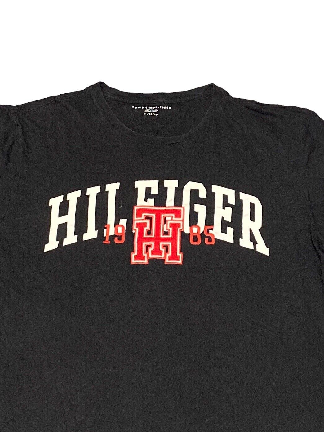 Tommy Hilfiger T-Shirt Black Mens XL Chest Logo